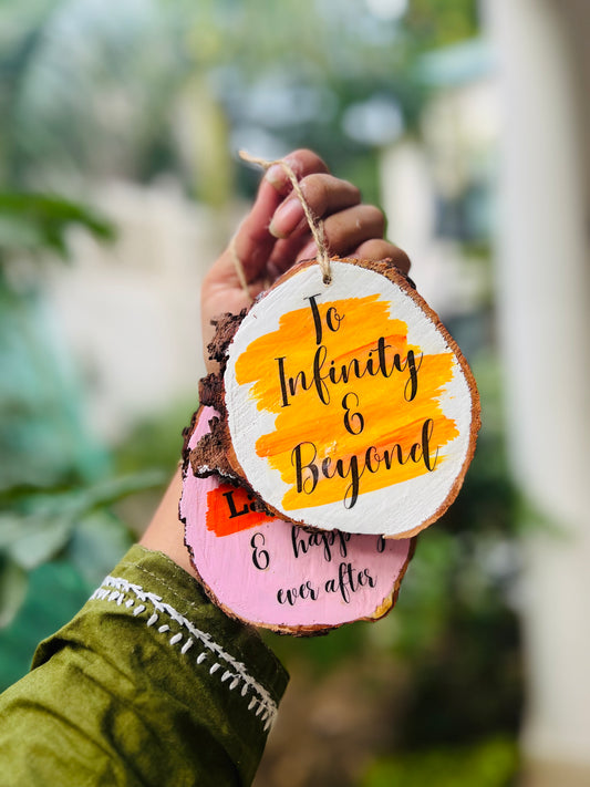 To Infinity and Beyond Custom Hanging Decor – Romantic Charm & Wall Art Gift