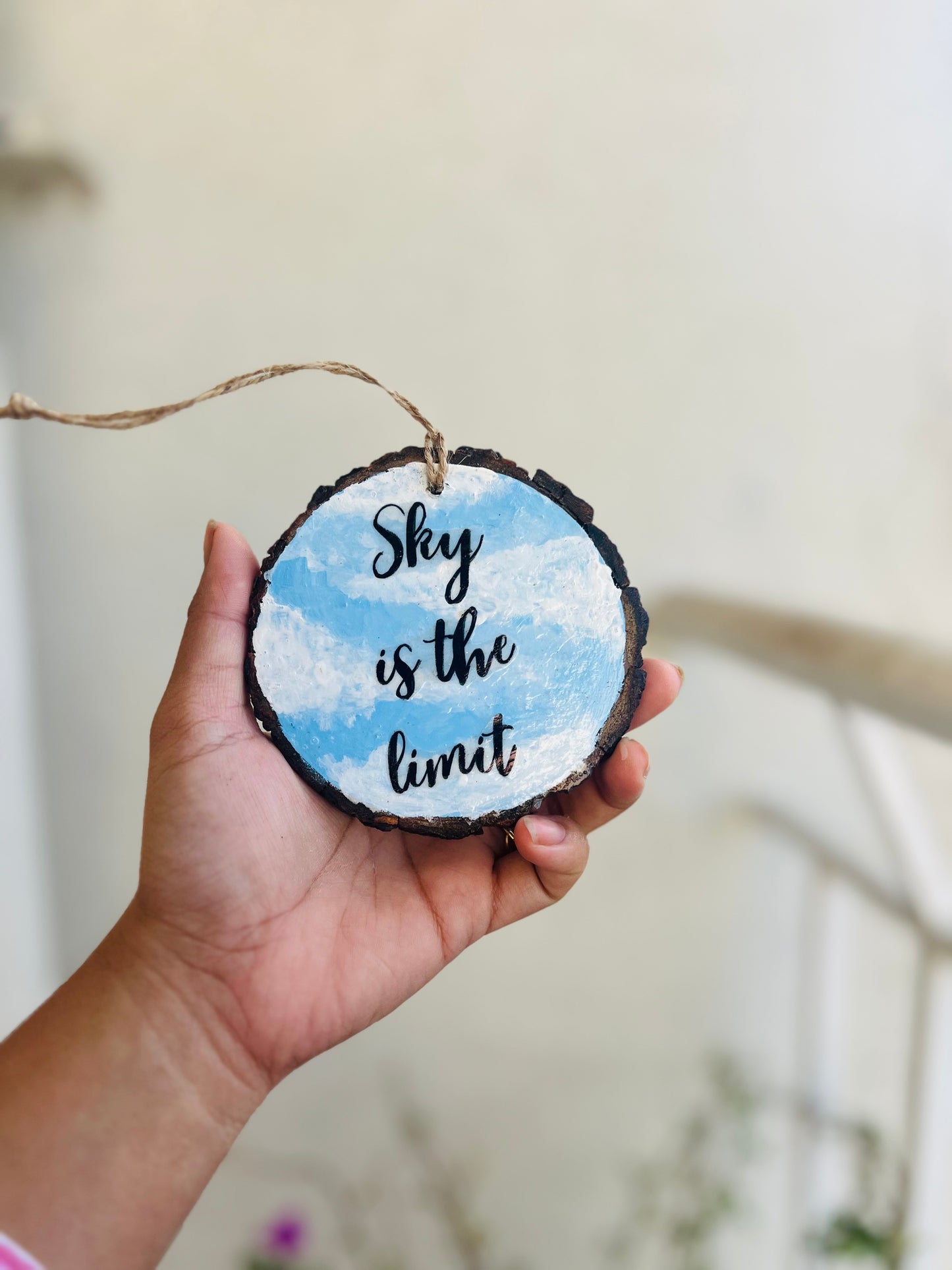 Sky is the Limit | Inspirational Wooden Hanging & Wall Decor