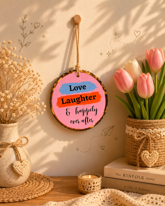 Love and Laughter Hanging Decor – Romantic Charm & Gift