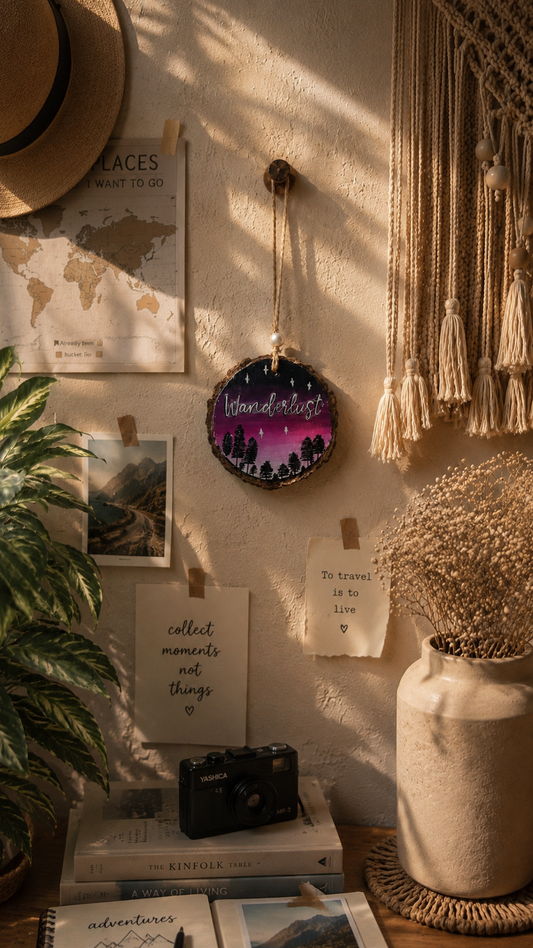 Wanderlust wall hanging