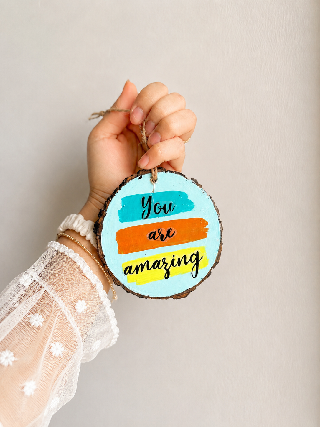 You are amazing- 3.5 inches dia wall hanging