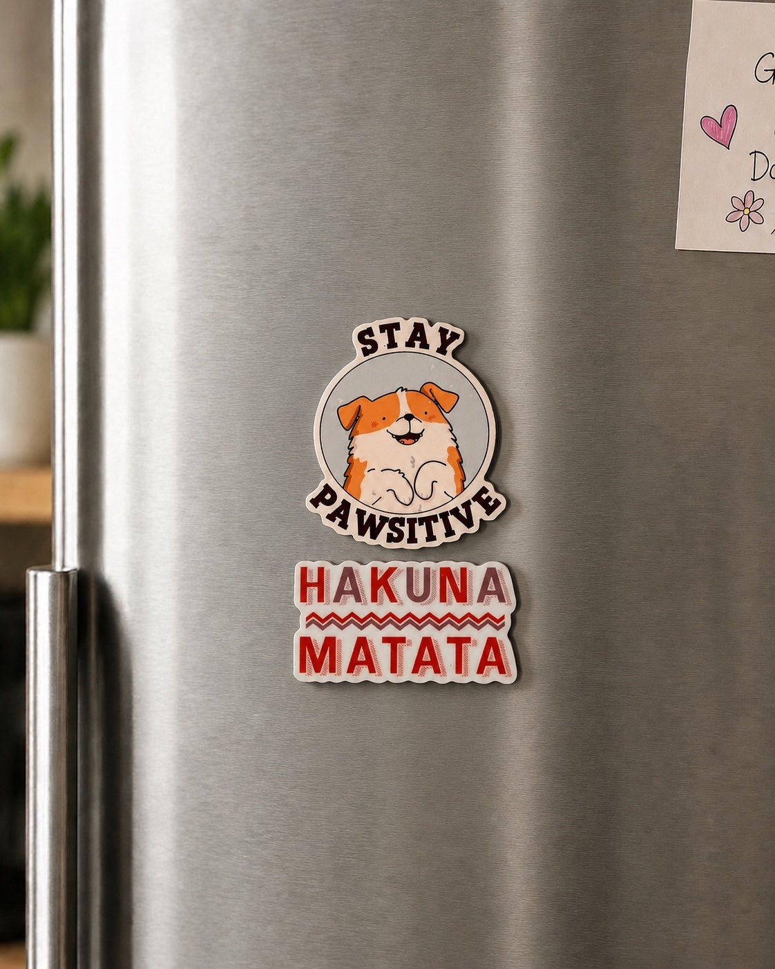 Blessed & Hakuna matata fridge magnet - Combo of two
