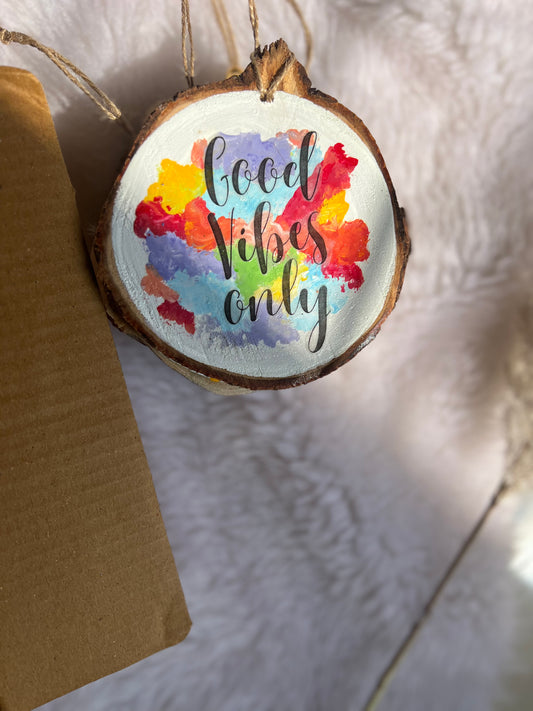 Good Vibes Only Handcrafted Wall Hanging