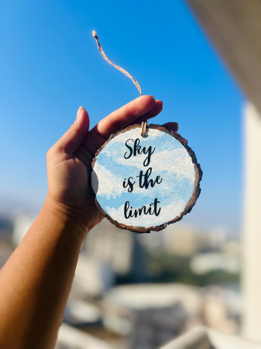 Sky is the Limit | Inspirational Wooden Hanging & Wall Decor