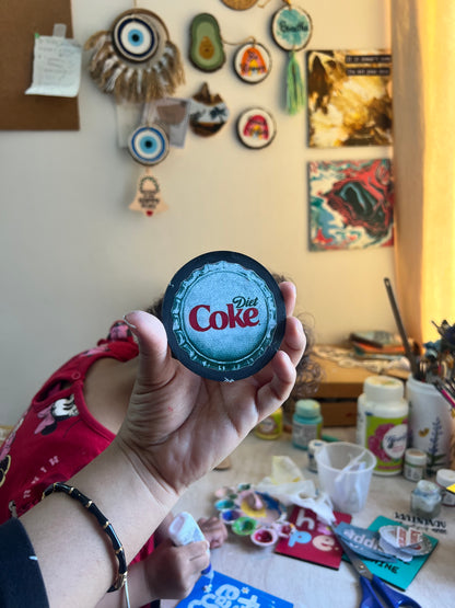 Diet coke fridge magnet