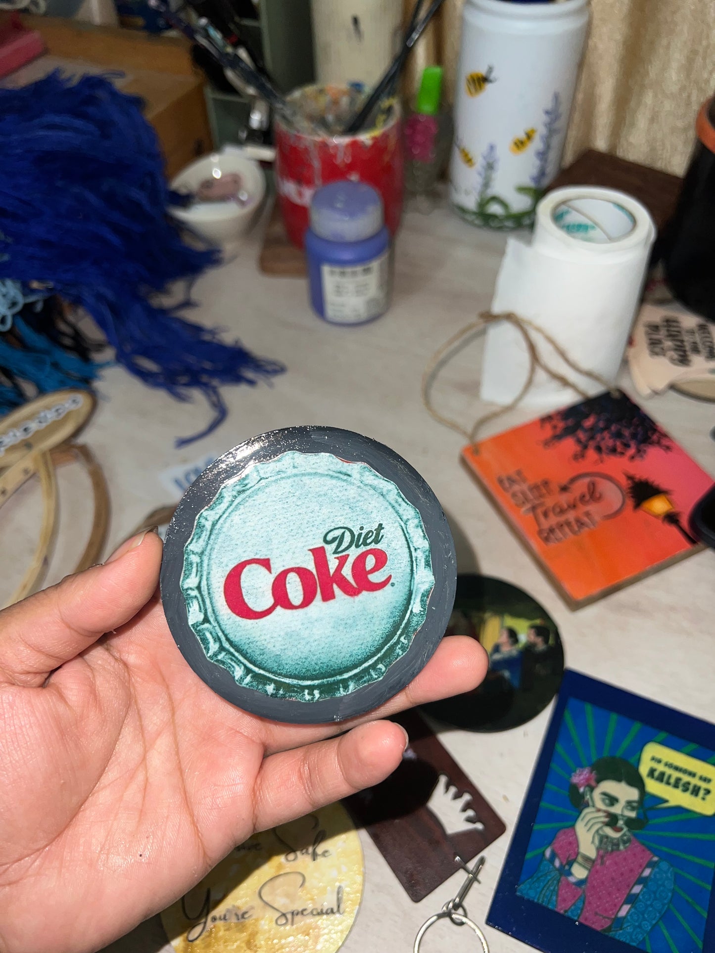 Diet coke fridge magnet
