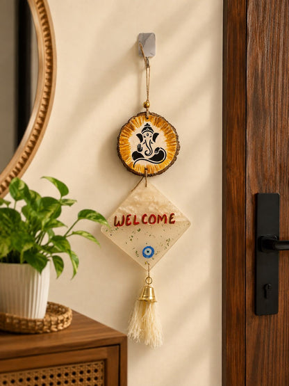 "Welcome Bappa" Ganpati Wall Hanging