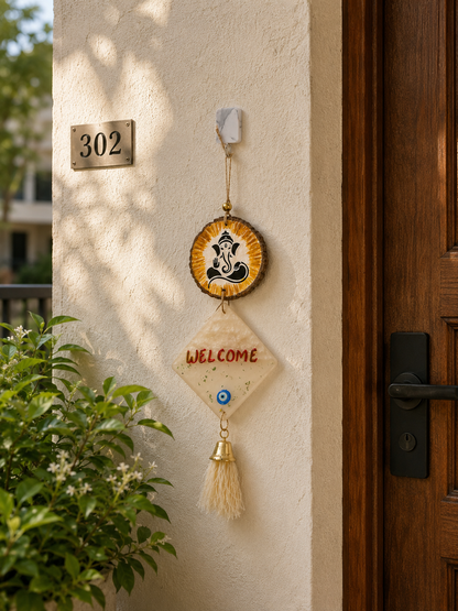 "Welcome Bappa" Ganpati Wall Hanging