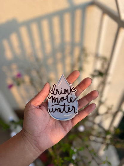 Drink more water- fridge magnet