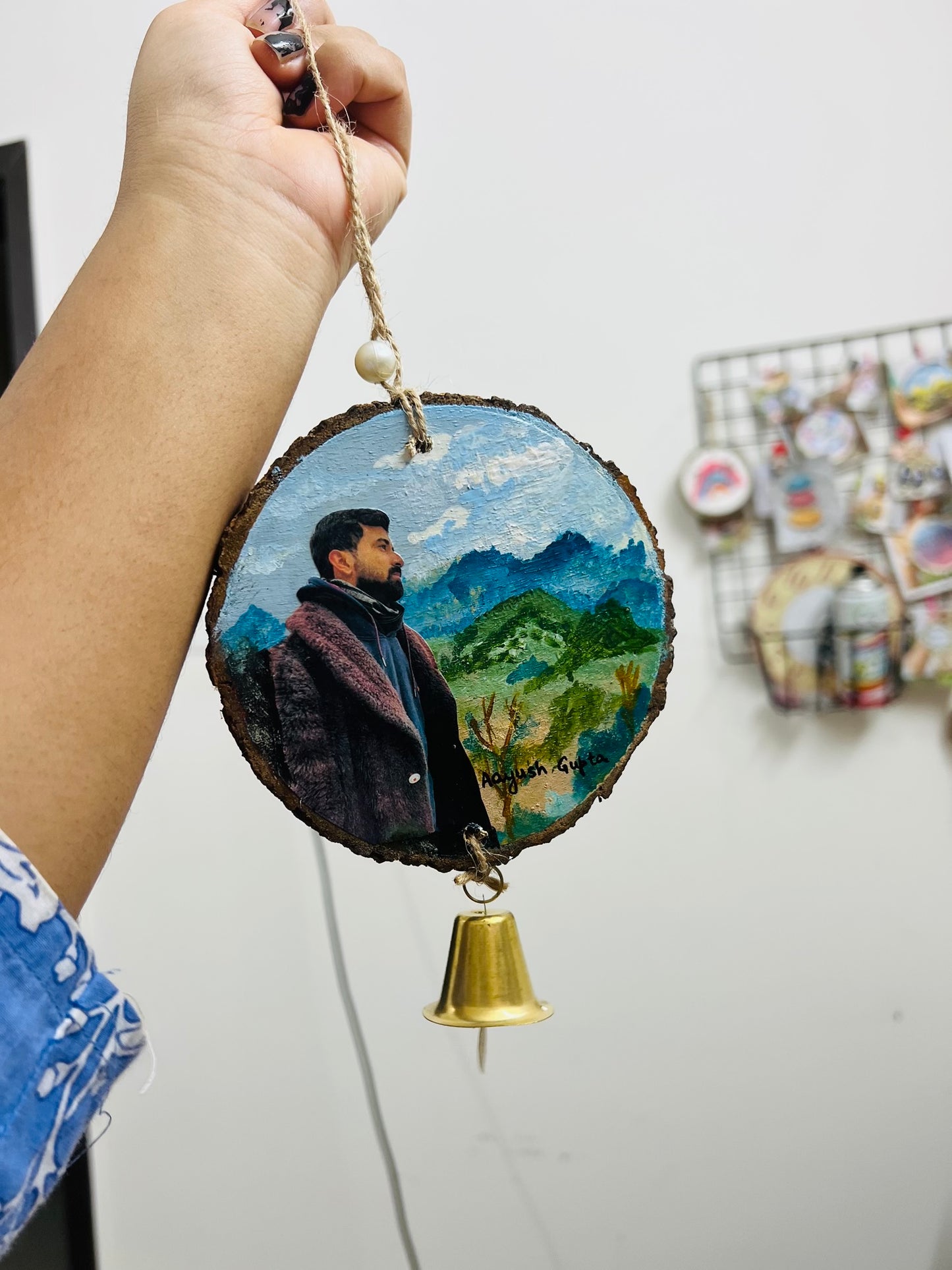 Customised photo with mountains