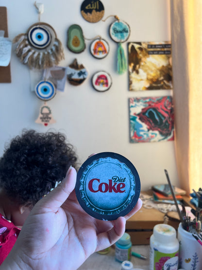 Diet coke fridge magnet
