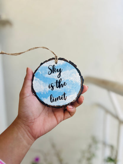 Sky is the Limit | Inspirational Wooden Hanging & Wall Decor