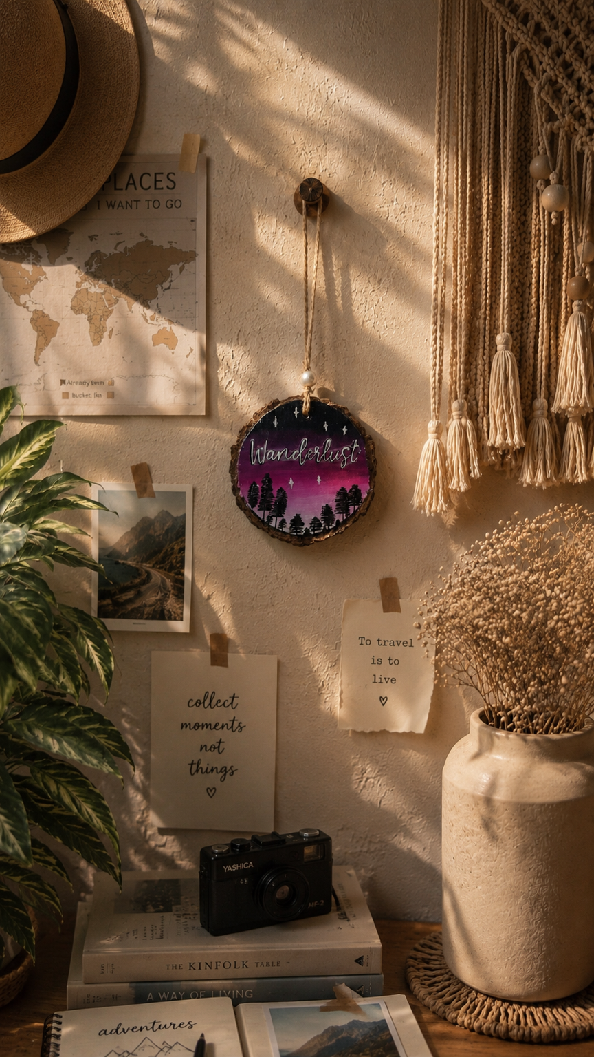 Wanderlust wall hanging