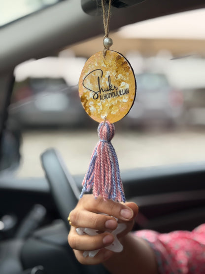 Safar ki dua & Shukr Alhumdulillah car charm