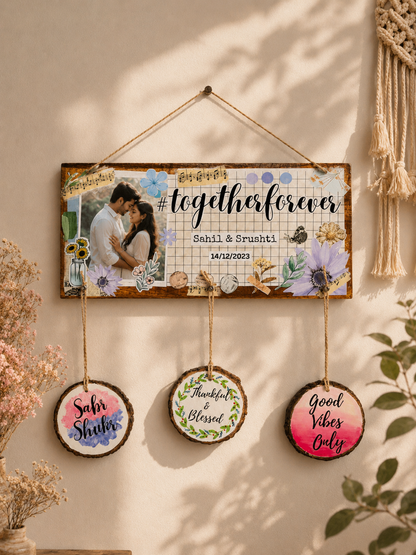 Journal Name plate with customised photo and hangings