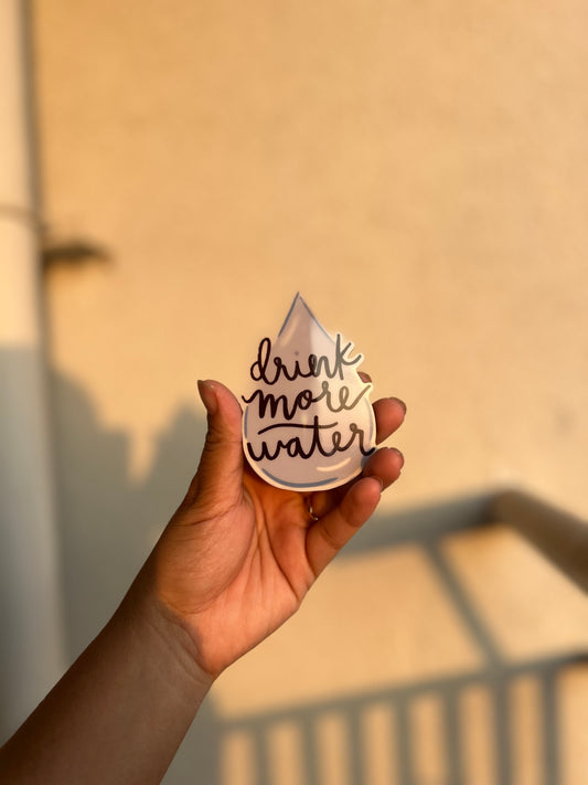 Drink more water- fridge magnet