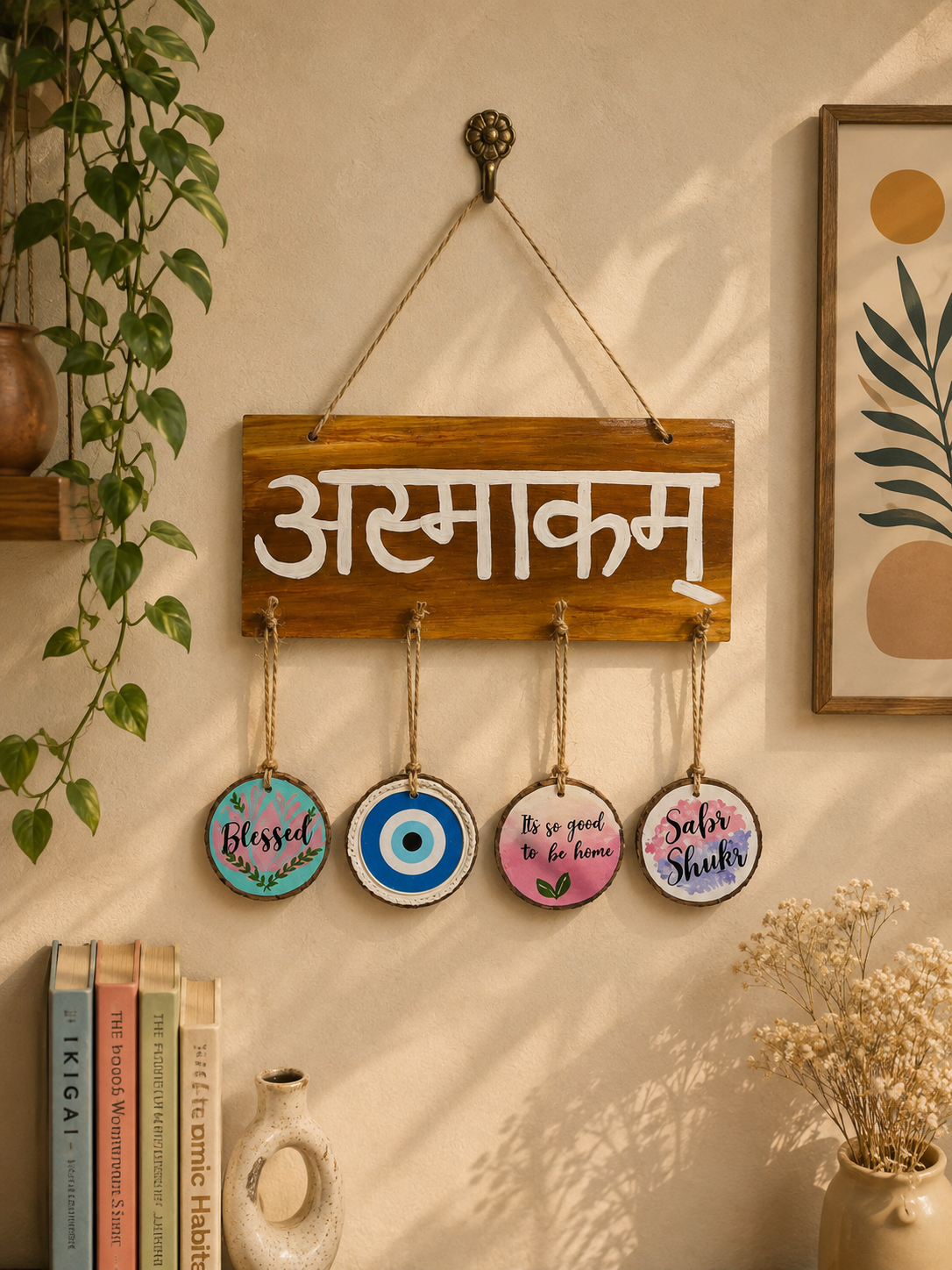 Asmakam Name plate- customise your favourite word and hangings