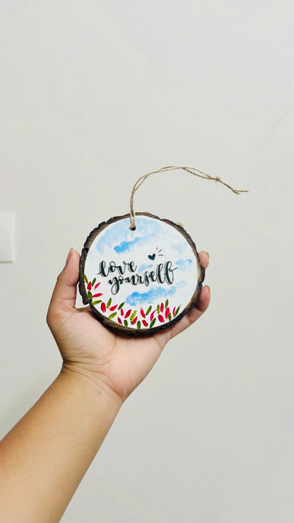 Love Yourself Handcrafted 3-Inch Hanging/charm