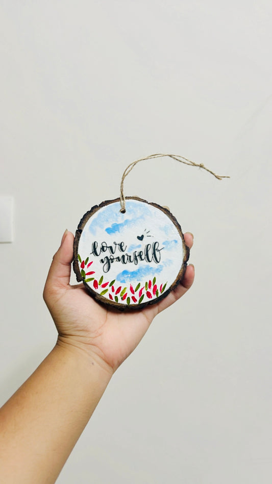 Love Yourself Handcrafted 3-Inch Hanging/charm