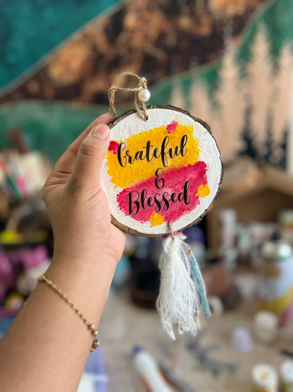 Grateful and blessed - daily manifest charm