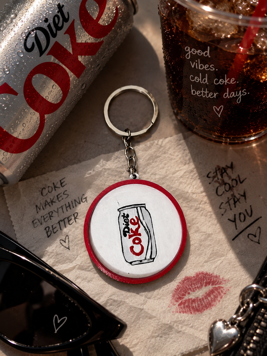 Diet Coke keychain