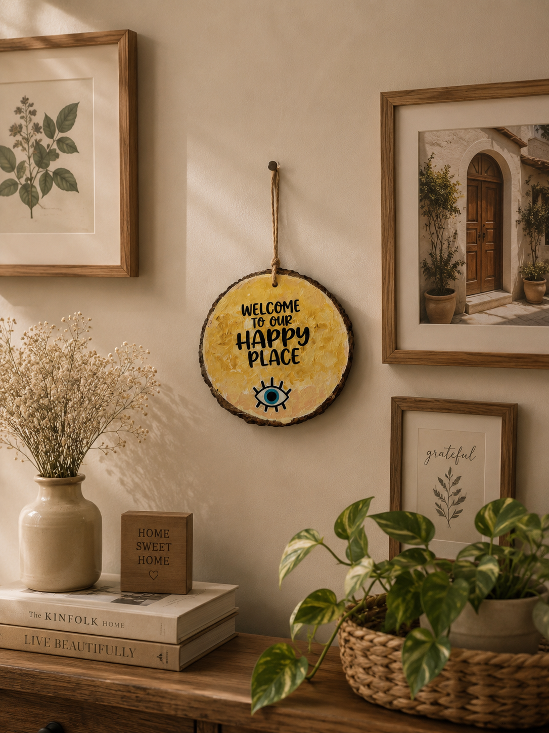 Welcome to my happy place - Wall hangin
