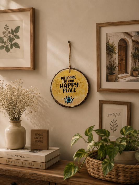 Welcome to my happy place - Wall hangin