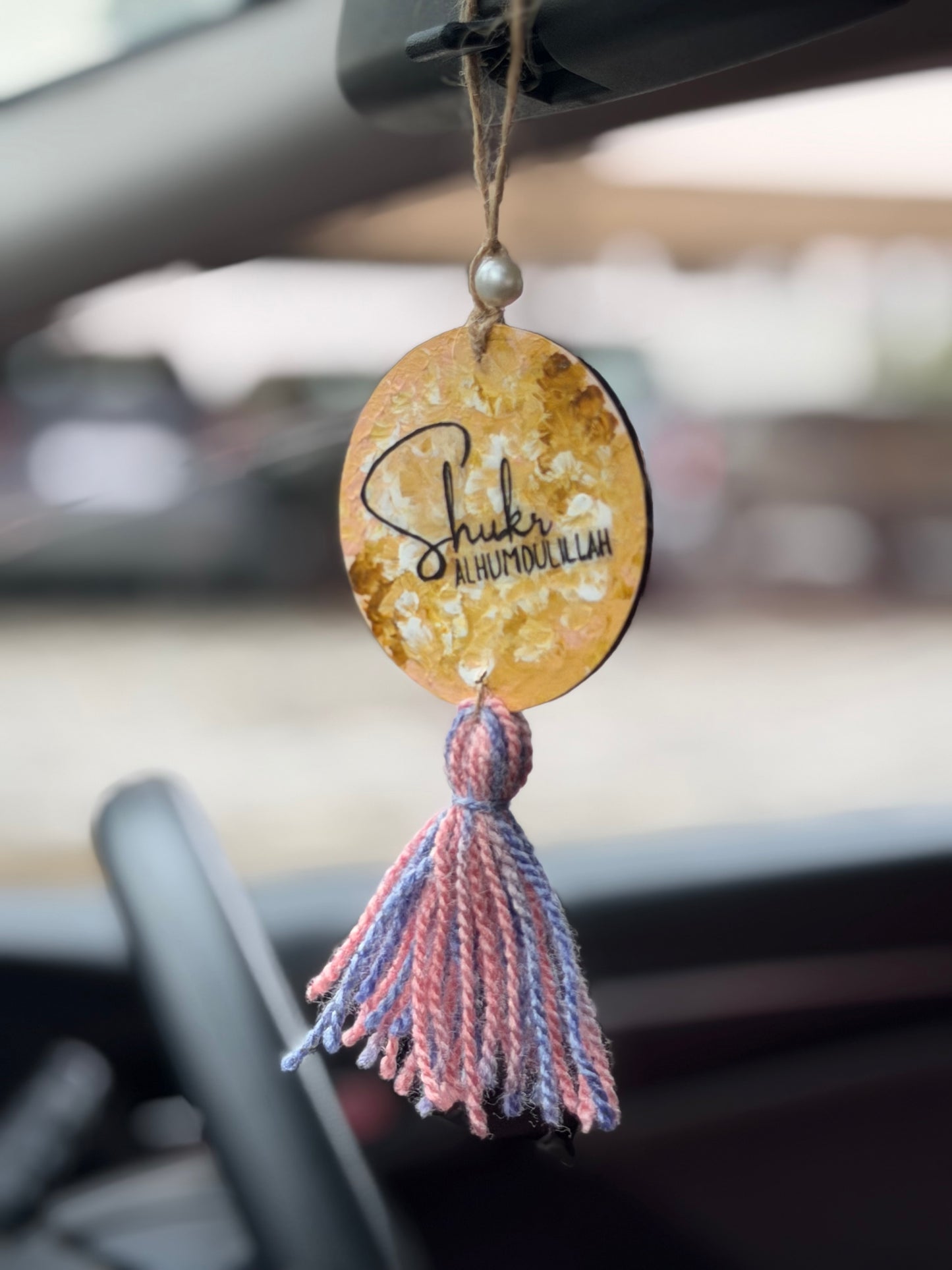 Safar ki dua & Shukr Alhumdulillah car charm