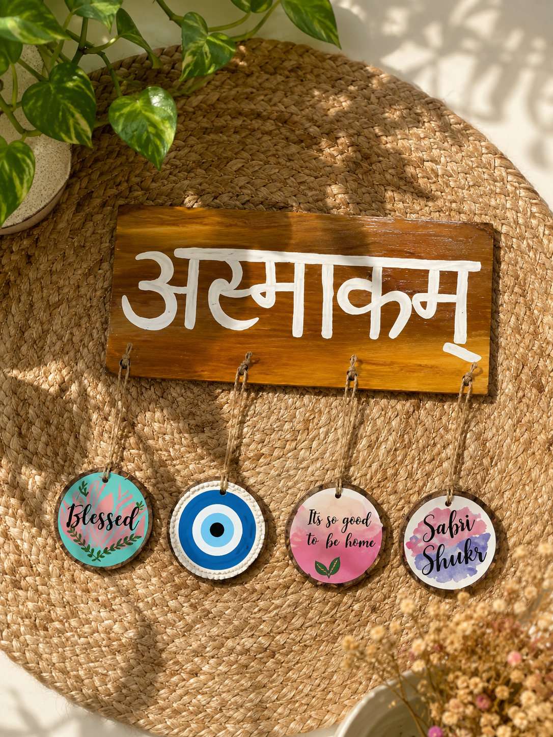Asmakam Name plate- customise your favourite word and hangings