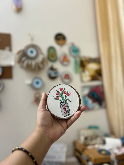 Diet coke - vase painting with stand
