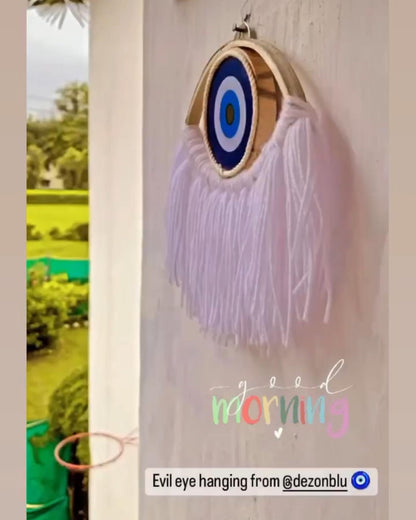 Evil eye macarame hanging