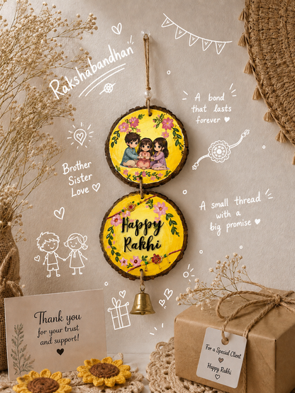 Happy rakhi wall hanging decor/ best gift