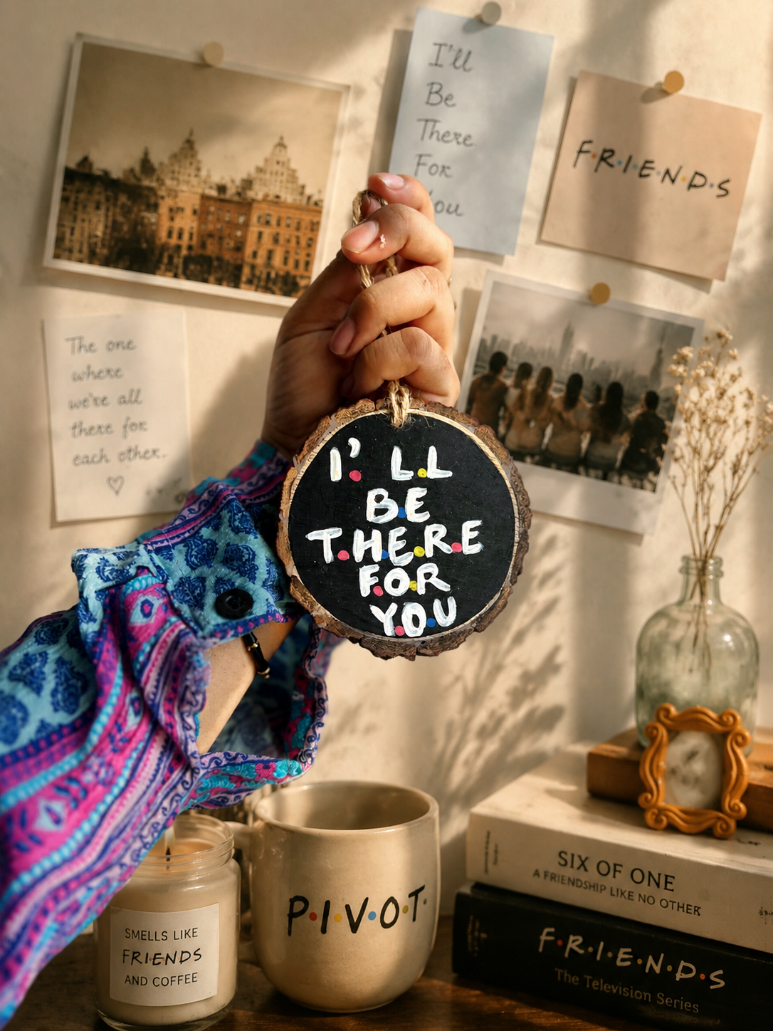 I ll be there for you - wall hanging/charm