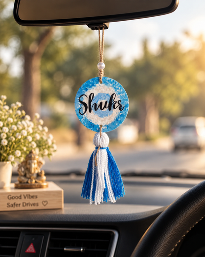 Handmade “Sabr & Shukr” Evil Eye Car Charm