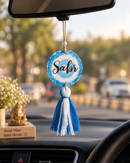 Handmade “Sabr & Shukr” Evil Eye Car Charm