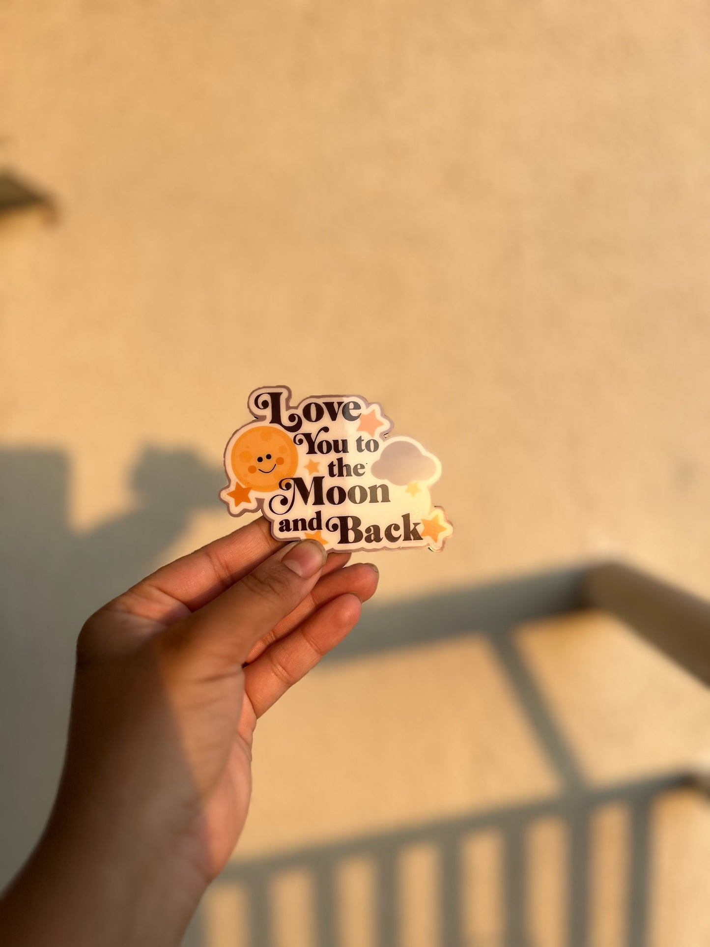 Love you to the moon and back- fridge magnet