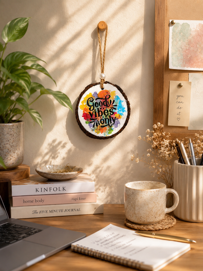 Good Vibes Only Handcrafted Wall Hanging