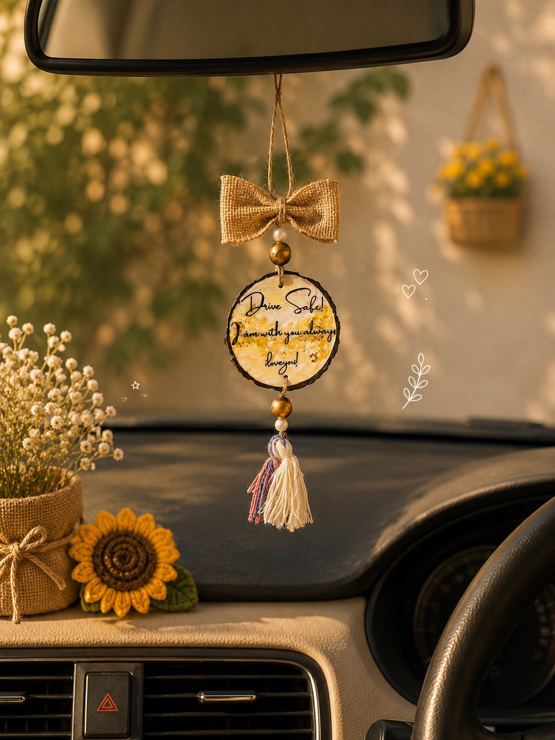 Safar ki dua & Drive safe car charmSafar Ki Dua & Drive Safe Car Charm – Islamic Hanging (3-Inch)