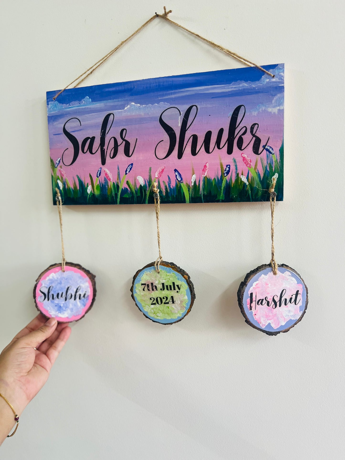 Sabr shukr nameplate