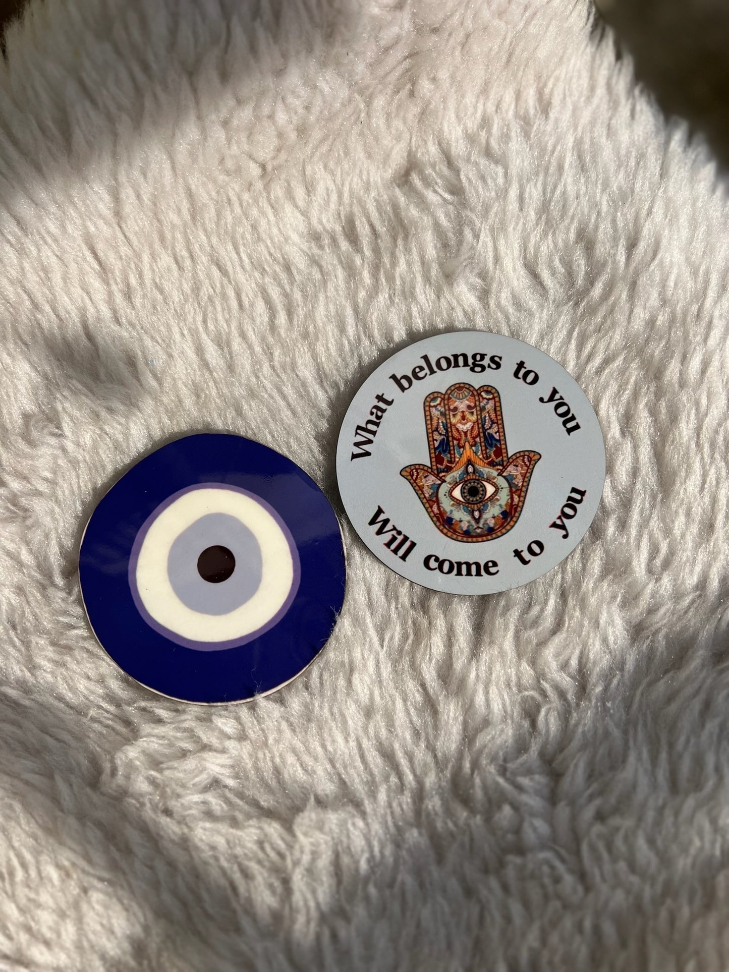 Nazarbattu & Hamsa combo of two fridge magnets