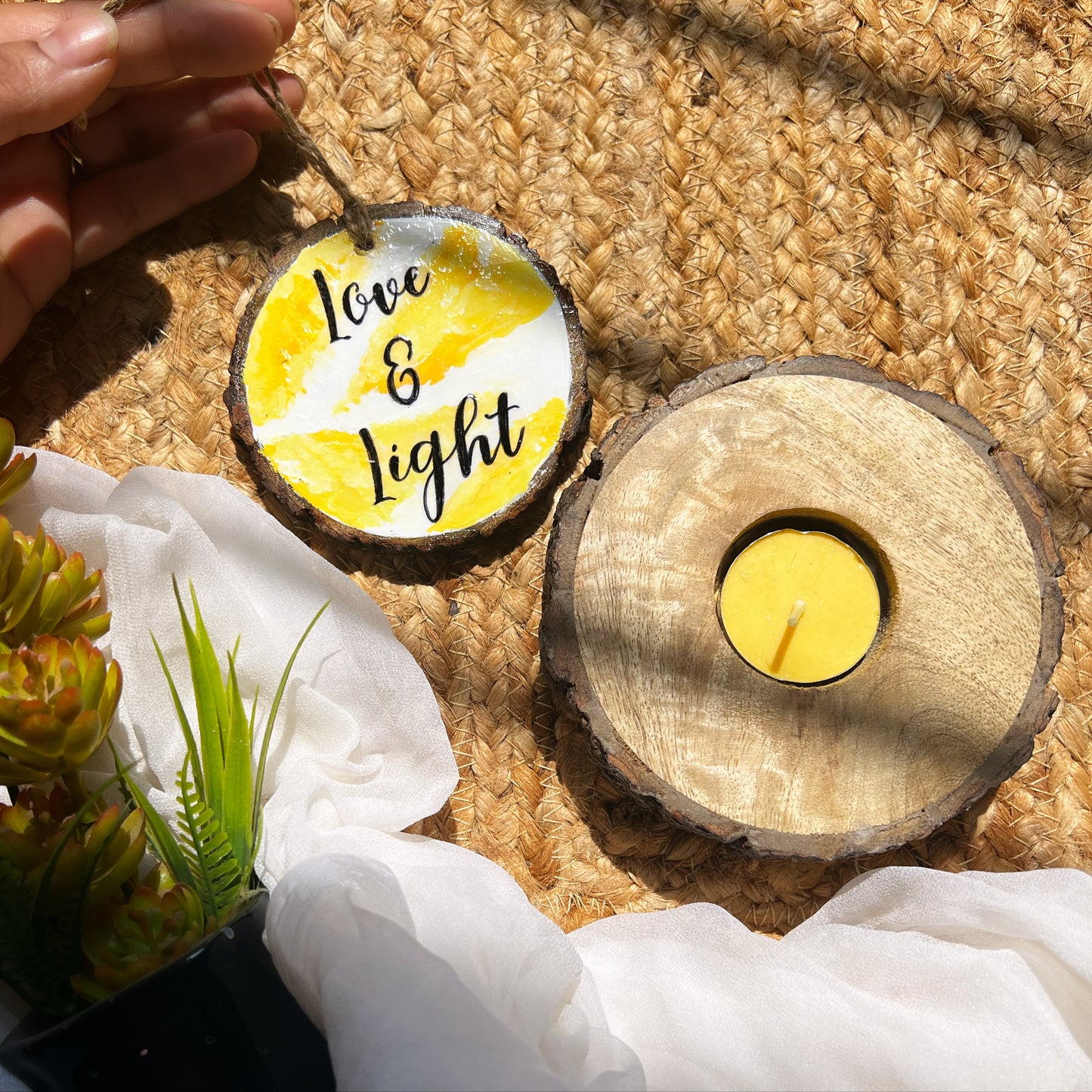 Love and light combo with Candle