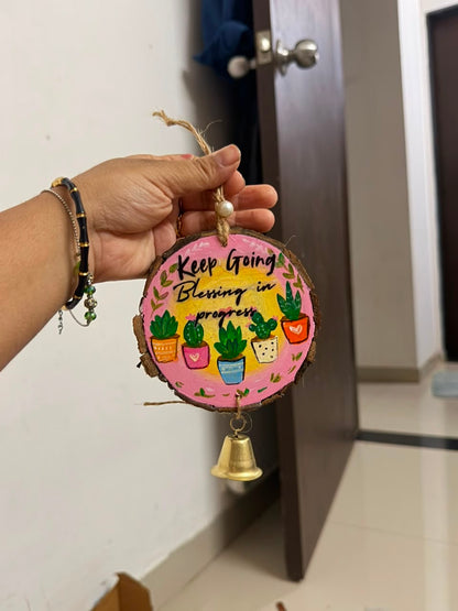 Keep Going – Blessing in Progress 🌿 wall hanging