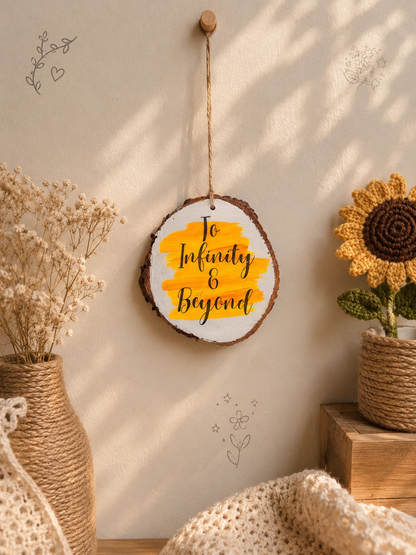 To Infinity and Beyond Custom Hanging Decor – Romantic Charm & Wall Art Gift