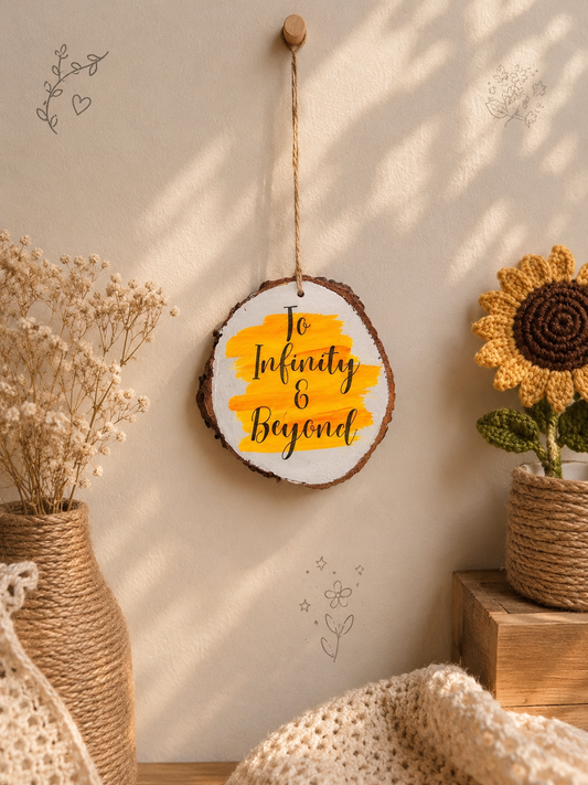 To Infinity and Beyond Custom Hanging Decor – Romantic Charm & Wall Art Gift