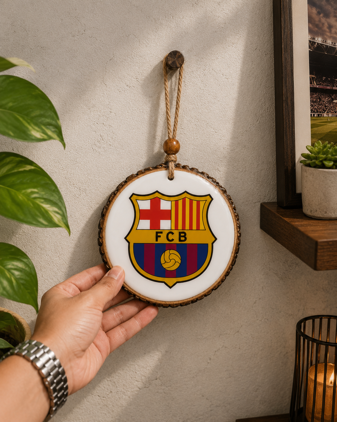 Football Club Handcrafted 3.5-Inch Hanging