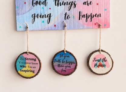 "Good Things Are Going to Happen" – Inspirational Nameplate