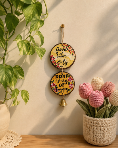 "Good Vibes Only & Don’t Worry Be Happy" – Decorative Hanging