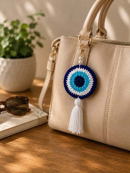 Nazarbattu crochet car/bag charm