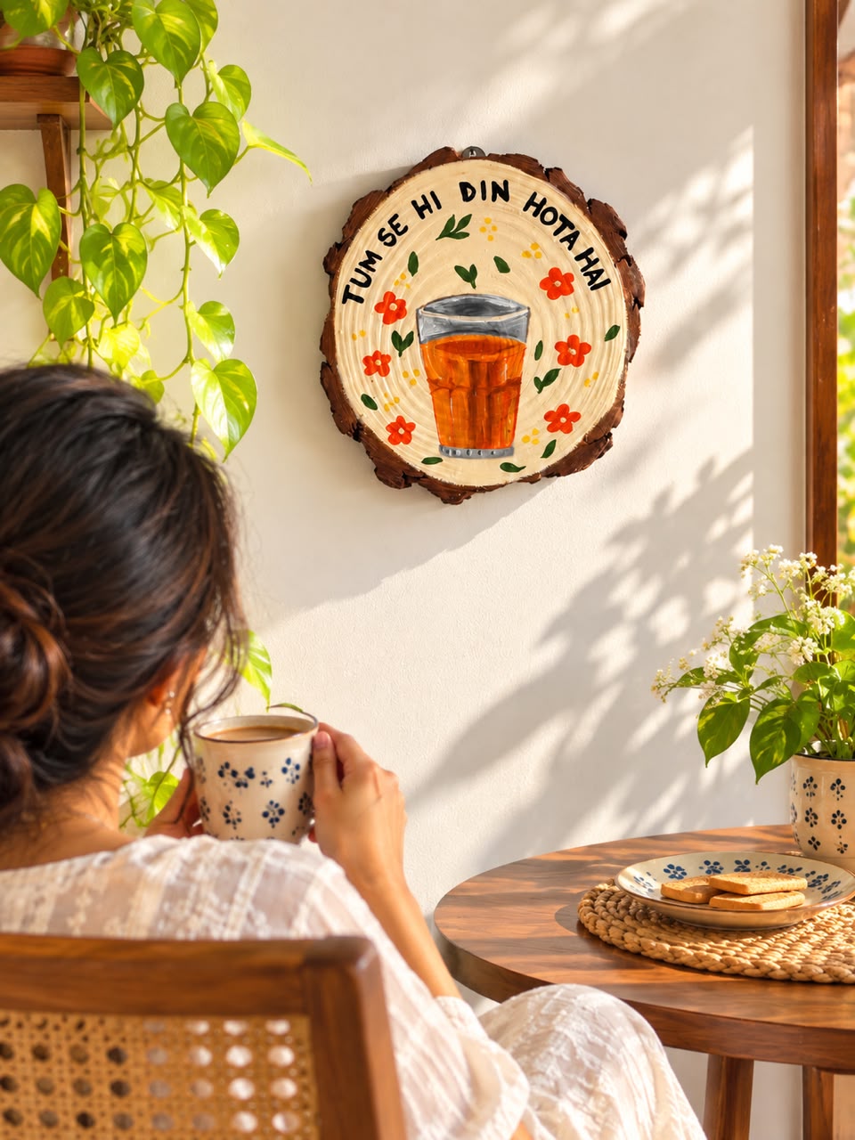 Tum se hi din hota h - Chai Lover Wall Hanging