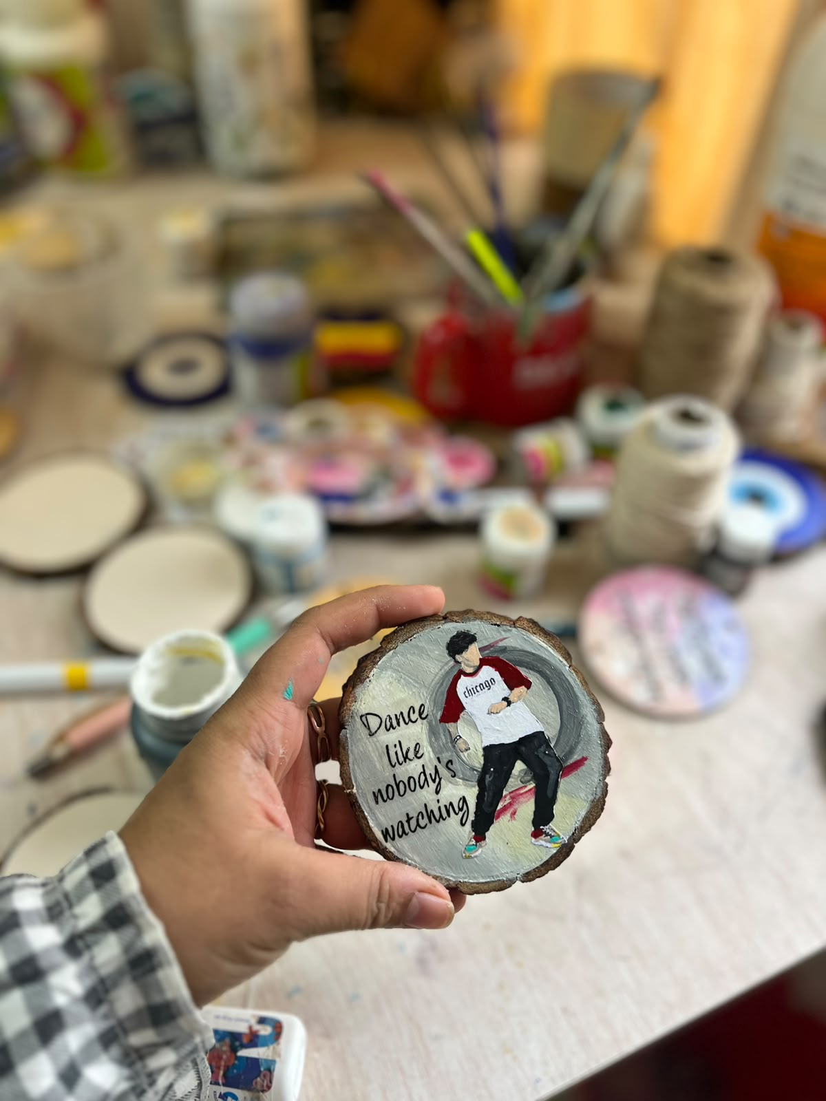 Dance Like Nobody’s Watching – Handmade Wooden Hanging